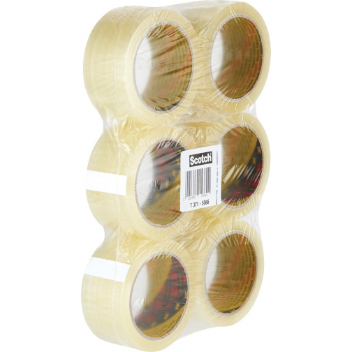 Scotch verpakkingsplakband Classic ft 50 mm x 66 m, transparant, pak van 6 rollen