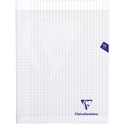 Clairefontaine schrift Mimesys voor ft A4+, 96 bladzijden, kaft in PP, seyès, transparant