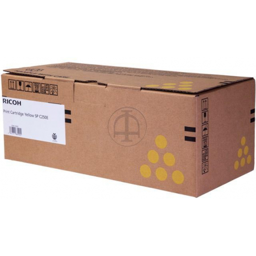 Ricoh toner SPC250E, 1.600 pagina's, OEM 407546, geel