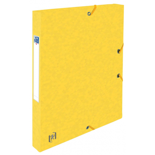 Elba elastobox Oxford Top File+ rug van 2,5 cm, geel