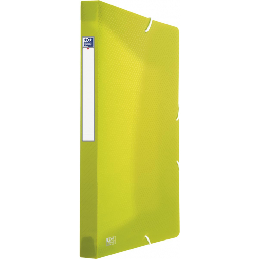 Oxford Urban elastobox uit PP, formaat 24 x 32 cm, rug van 2,5 cm, geassorteerde transparante kleuren