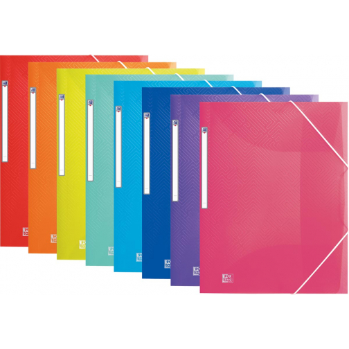 Oxford Urban elastomap, voor ft A4, geassorteerde transparante kleuren
