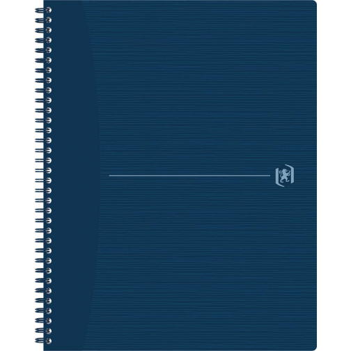 Oxford Origin spiraalschrift, ft A4+, 140 bladzijden, gelijnd, blauw