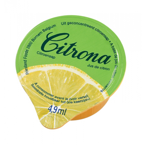Citrona citroensap, pak van 120 cups van 4,9 ml