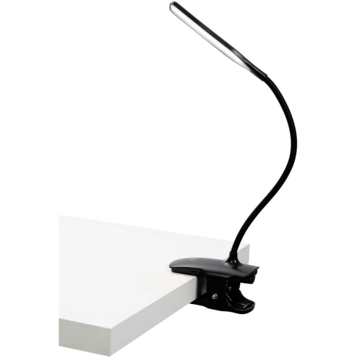 ALBA LED draadloze LED bureaulamp Clip, met klem, zwart