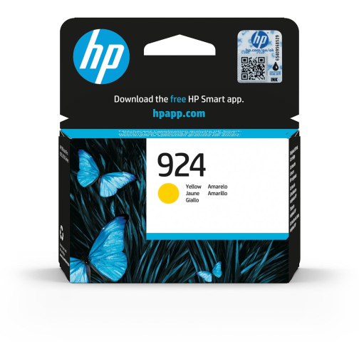HP inktcartridge 924, 400 pagina's, OEM 4K0U5NE, geel