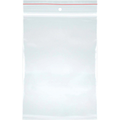 OFFICE products gripsealzakje, transparant, pak van 100 stuks, 40 x 60 mm