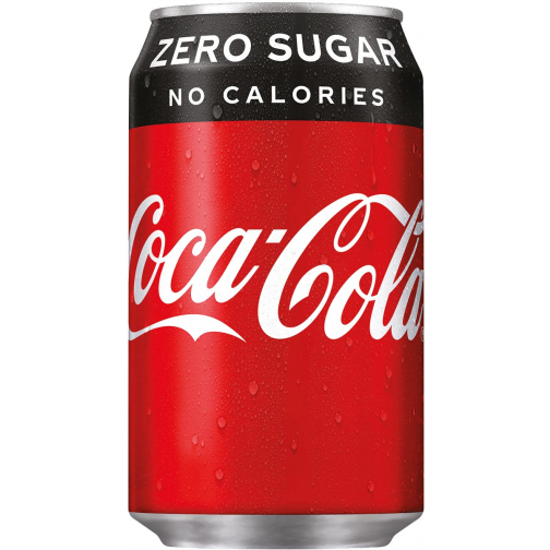 PROMOPACK Coca-Cola Zero frisdrank, fat blik van 33 cl, pak van 24 stuks