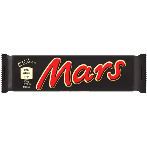 Mars chocoladereep, 51 g