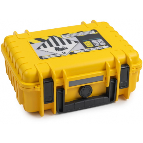 De Raat koffer voor Lithium-Ion batterijen, small, 4 l, geel