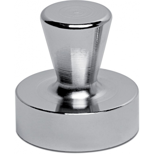 MAUL neodymium kegelmagneet Ø32mm 22kg blister 2 zilver, voor glas- en whitebord