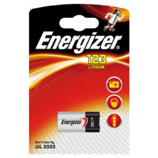 Energizer batterij Photo Lithium 123, op blister