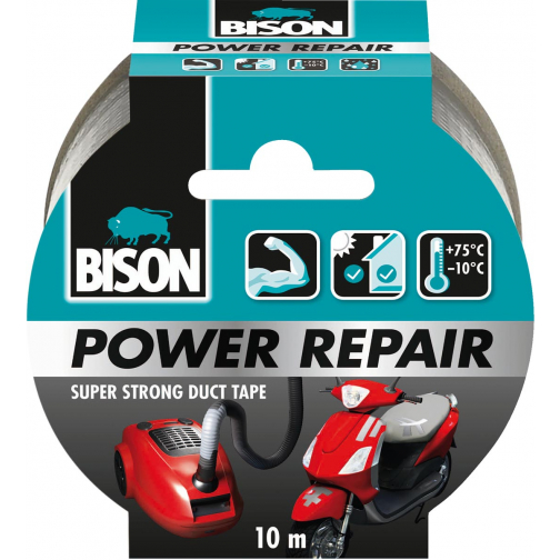 Bison plakband Power Repair, ft 48 mm x 10 m, grijs