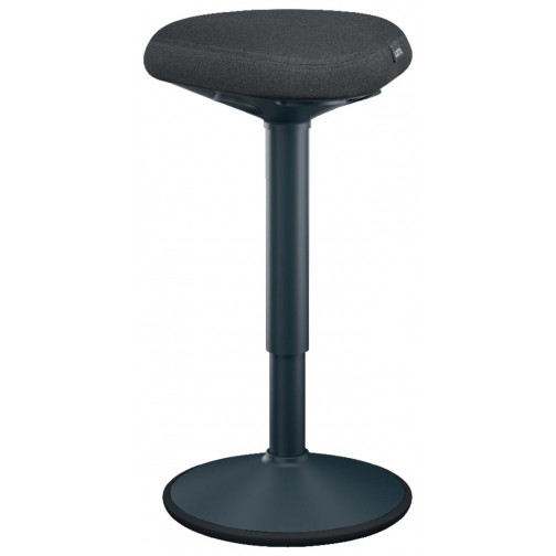 Leitz Ergo actieve Zit/Sta kruk met comfortzitting, donkergrijs