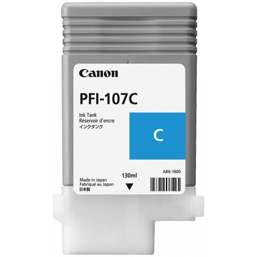 Canon inktcartridge PFI-107, 130 ml, OEM 6706B001, cyaan