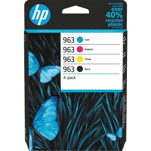 HP inktcartridge 963, 700 - 1.000 pagina's, OEM 6ZC70AE, 4 kleuren