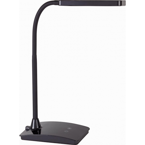 MAUL bureaulamp LED Pearly op voet, color vario, dimbaar, zwart