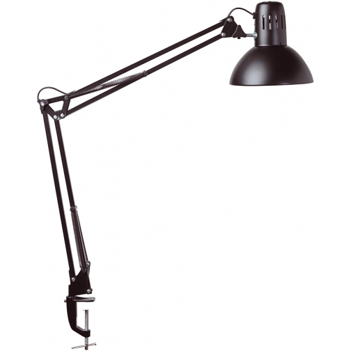 MAULstudy bureaulamp, met tafelklem, zwart