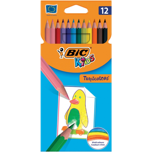 Bic Kids kleurpotlood Tropicolors, etui van 12 stuks