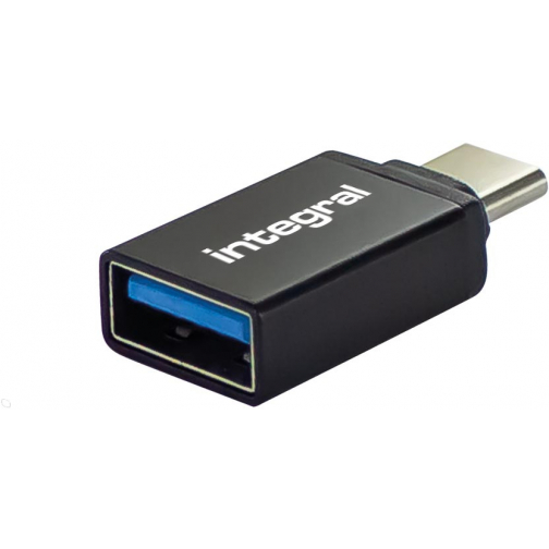 Integral adapter USB-A naar USB-C, pak van 2 stuks