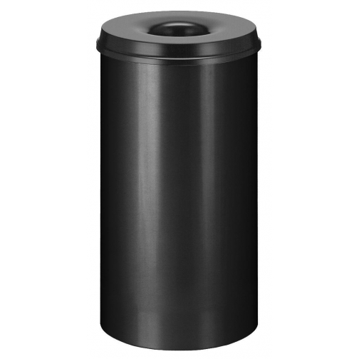 V-part vlamdovende papierbak 50 l, zwart