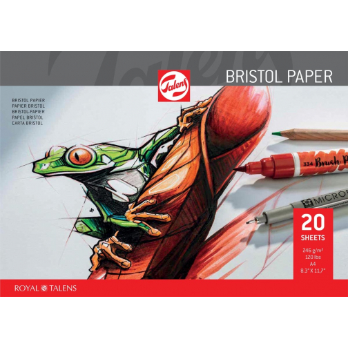 Talens Bristol papier, 250 g/m², ft 21 x 29,7 cm (A4)
