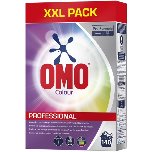 Omo Professional Pro Formula Colour waspoeder, XXL pak, 140 wasbeurten