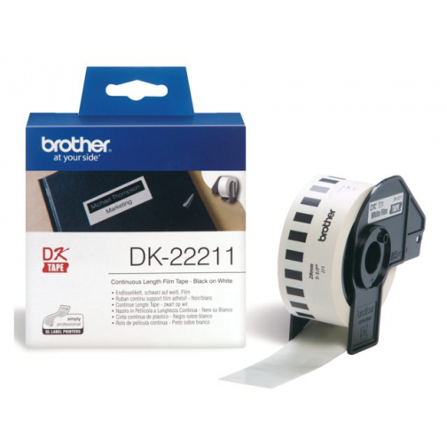 Etiket Brother DK-22211 29mm 15-meter witte film