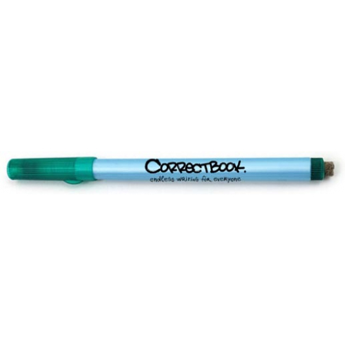 Correctbook uitwisbare pen, schrijfbreedte: 0,6mm, groen