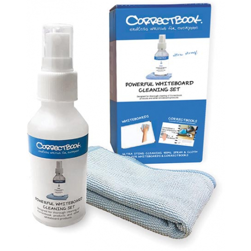 Correctbook schoonmaakset: reinigingsspray 100 ml + microvezel doekje