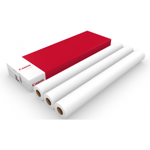 Canon plotterpapier, standaard, Ft 914 mm x 50 m, 90 g, pak van 3 rollen