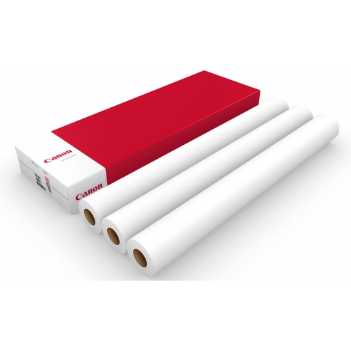 Canon plotterpapier, Draft, ft 914 mm x 50 m, 75 g, pak van 3 rollen