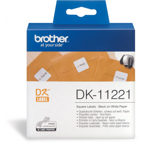 Brother etiketten voor QL, ft 23 x 23 mm, pak van 1000 etiketten