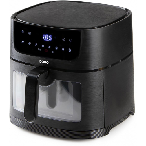 Domo heteluchtfriteuse Deli-Fryer met kijkvenster, 8 l, zwart
