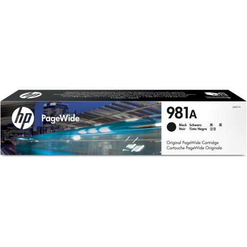 HP inktcartridge 981A , 6.000 pagina's, OEM J3M71A, PageWide, zwart