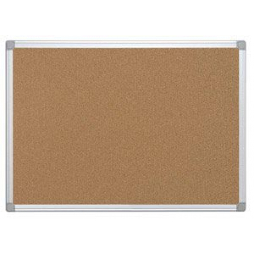 Q-CONNECT kurkbord, met aluminium frame, 90 x 60 cm