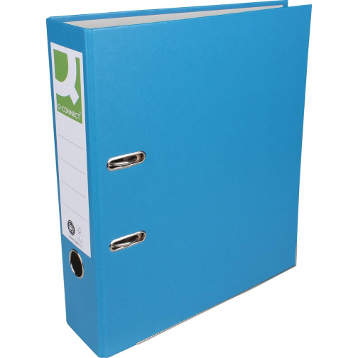 Q-CONNECT ordner, voor ft A4, uit Recycolor papier, rug van 8 cm, blauw