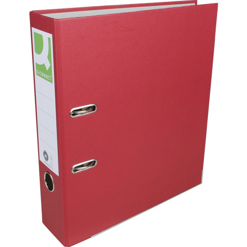 Q-CONNECT ordner, voor ft A4, uit Recycolor papier, rug van 8 cm, bordeaux