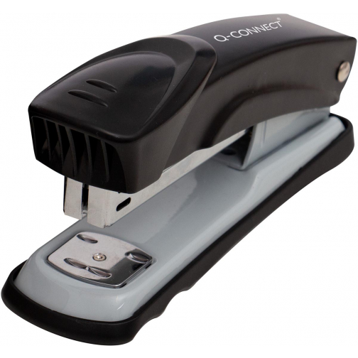 Q-CONNECT nietmachine, metaal, half strip, 25 blad, zwart
