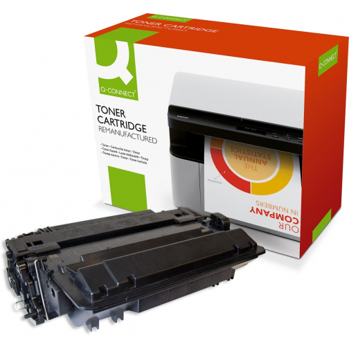 Q-CONNECT toner zwart 12500 pagina's voor HP - OEM: CE255X