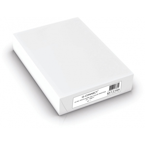 Q-CONNECT presentatiepapier, ultra white, ft A4, 100 g, pak van 500 vel, wit