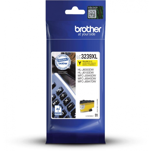 Brother inktcartridge, 5.000 pagina's, OEM LC-3239XLY, geel