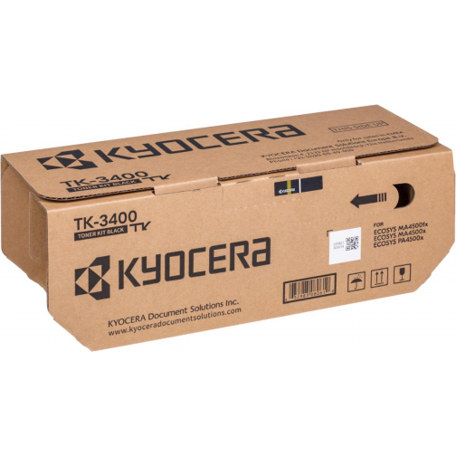 Kyocera Toner Kit TK3400, 12.500 pagina's, OEM 1T02MS0NL0, zwart
