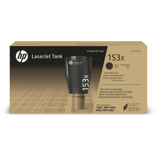 HP toner 153X, 5.000 pagina's, OEM W1530X, zwart