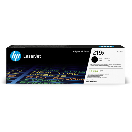 HP toner 219X, 3.200 pagina's, OEM W2190X, zwart