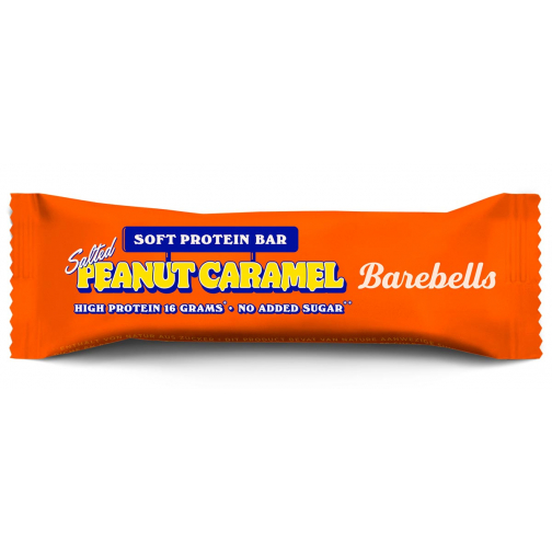 Barebells Soft Salted Peanut Caramel, reep van 55 g, pak van 12 stuks