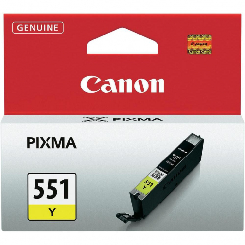 Canon inktcartridge CLI-551Y, 344 pagina's, OEM 6511B001, geel
