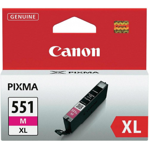 Canon inktcartridge CLI-551M-XL, 680 pagina's, OEM 6445B001, magenta
