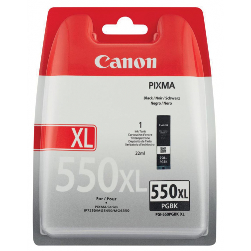 Canon inktcartridge PGI-550PGBK-XL, 500 pagina's, OEM 6431B001, zwart
