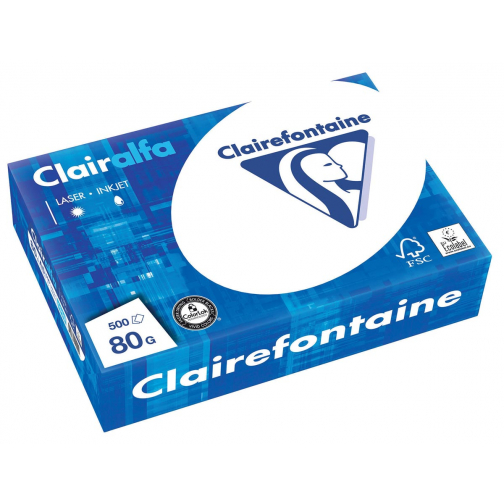 Clairefontaine Clairalfa printpapier ft A5, 80 g, pak van 500 vel